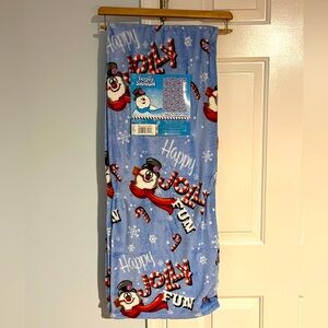 Frosty the Snowman throw plush blanket Christmas blanket
